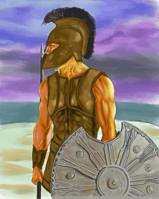 Achilles Greece Hero Painting By Numberss.png