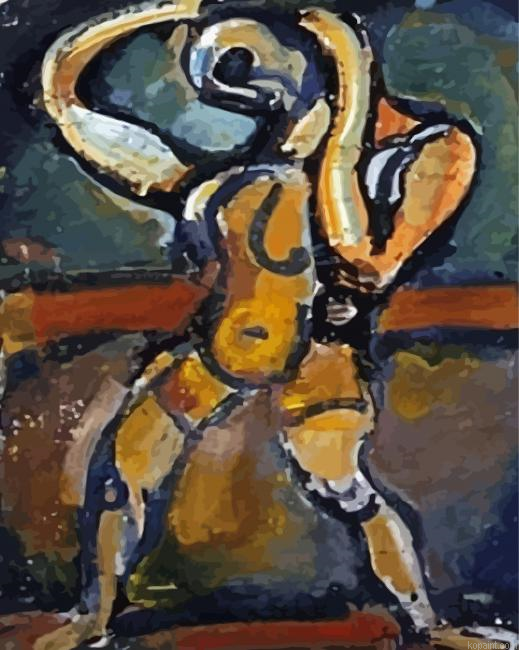 Acrobate VII By Georges Rouault Paint By Numbers