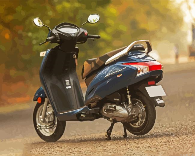 Activa Motorcycle Painting By Numberss.png