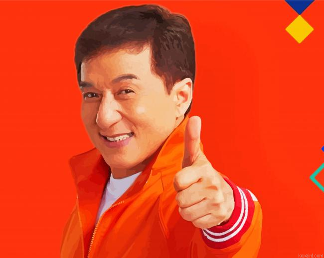 Actor Jackie Chan Paint By Numbers