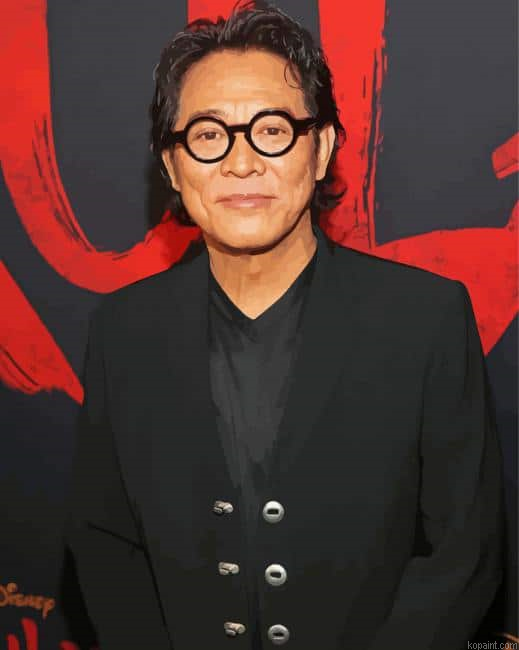 Actor Jet Li Painting By Numberss.png