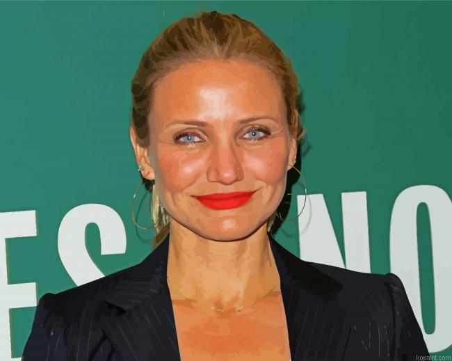 Actress Cameron Diaz Painting By Numberss.png