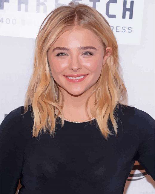 Actress Chloe Grace Moretz Painting By Numberss.png
