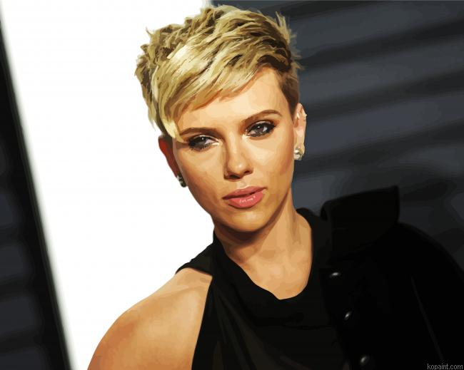 Actress Scarlett Painting By Numberss.png