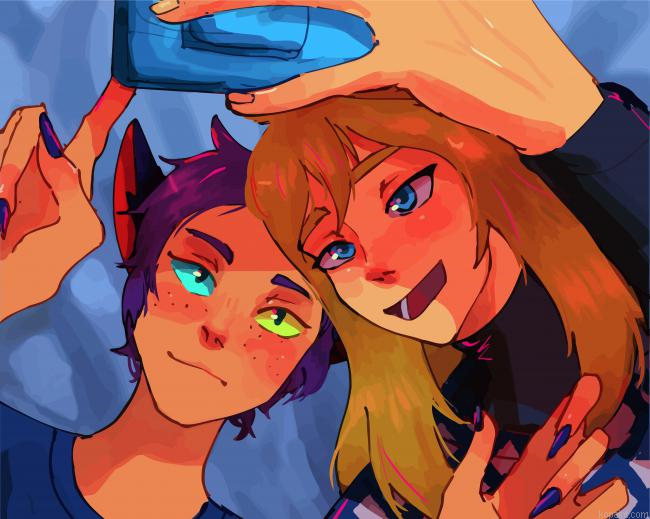 Adora And Catra Painting By Numberss.png