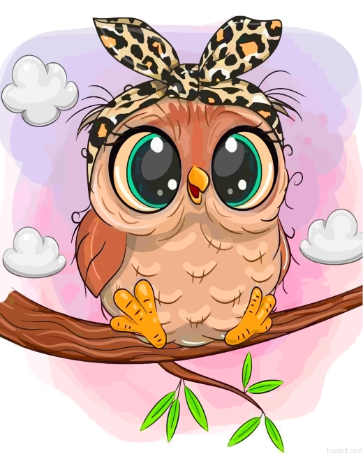 Adorable Owl Painting By Numberss.png