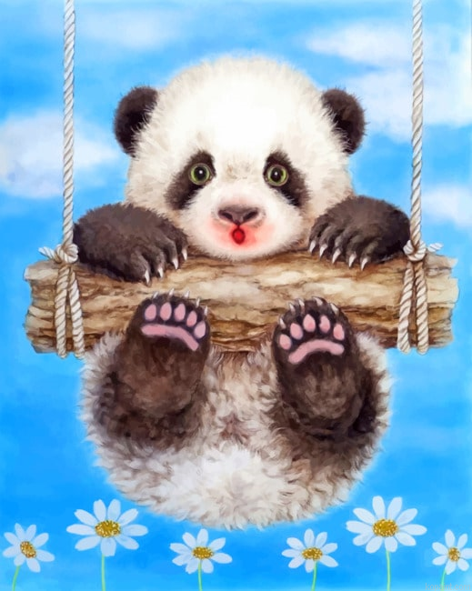 Adorable Panda Animals Painting By Numberss.png