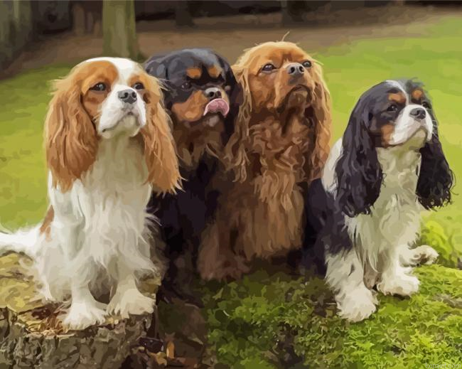 Adorable Spaniel Puppies Painting By Numberss.png