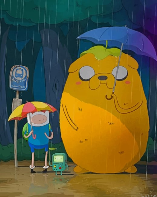 Adventure Time Totoro New Painting By Numberss.png