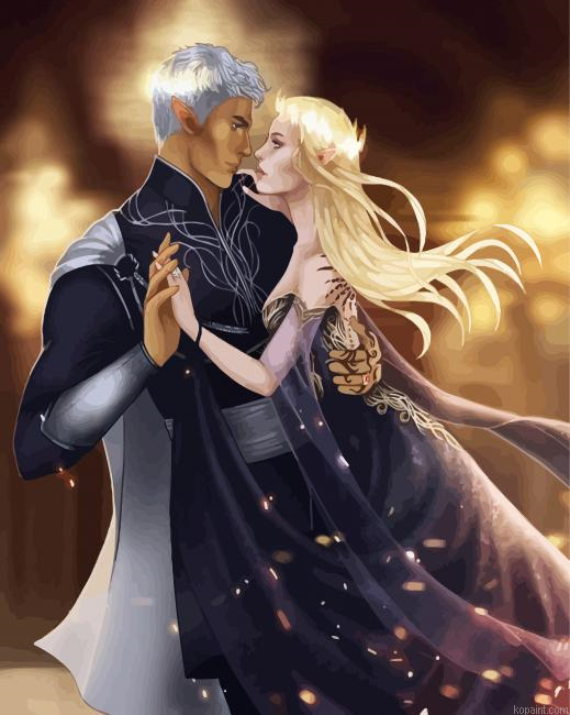 Aelin Galathynius And Rowan Paint By Numbers.png