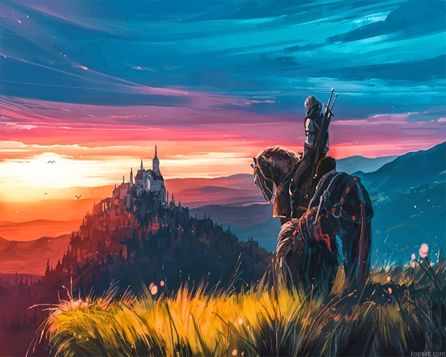 Aenami The Witcher New Painting By Numberss.png