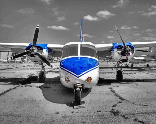 Aero Twin Commander Painting By Numberss.png