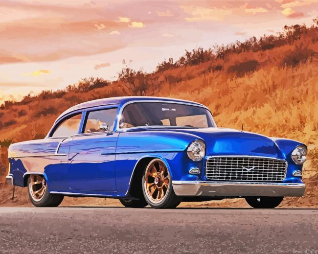 Aesthetic 1955 Chevy Car Paint By Numbers