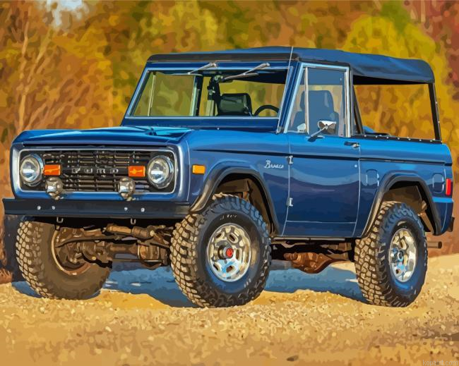 Aesthetic 1977 Bronco Four Wheel Drive Paint By Numbers