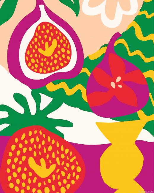 Aesthetic Abstract Fruit Painting By Numberss.png