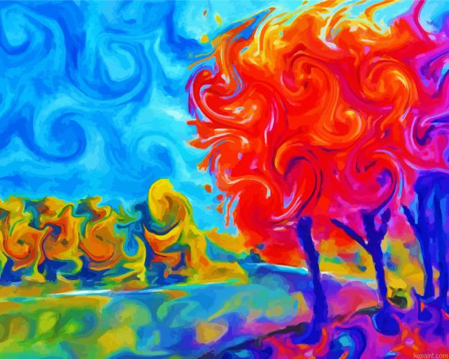 Aesthetic Abstract Landscape Painting By Numberss.png