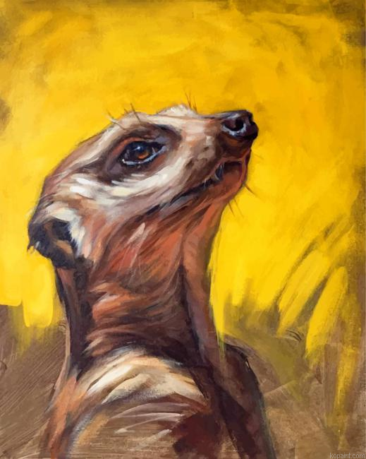 Aesthetic Abstract Meerkat Painting By Numberss.png
