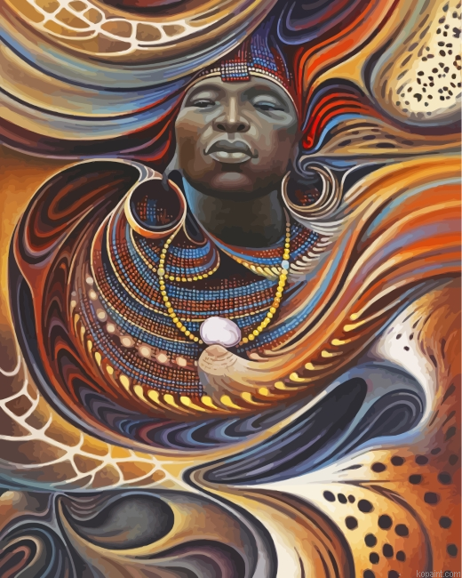 Aesthetic African Black Man Painting By Numberss.png