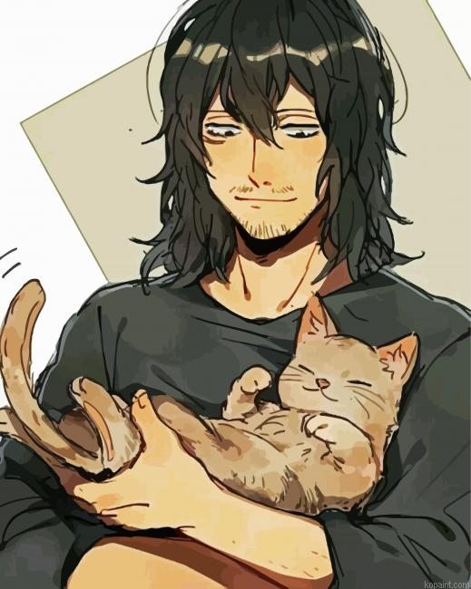 Aesthetic Aizawa Painting By Numberss.png
