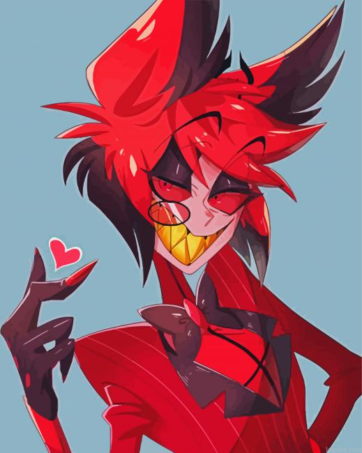 Aesthetic Alastor Painting By Numberss.png