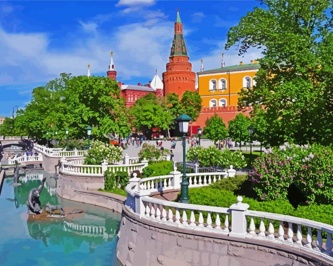 Aesthetic Alexander Garden Russia Painting By Numberss.png