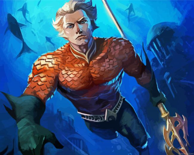 Aesthetic Aquaman Painting By Numberss.png