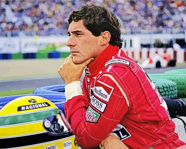 Aesthetic Ayrton Senna Painting By Numberss.png