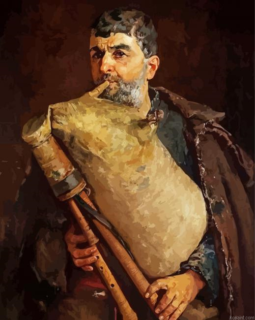 Aesthetic Bagpipe Painting By Numberss.png
