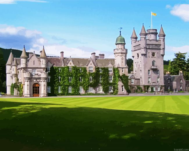 Aesthetic Balmoral Castle Painting By Numberss.png