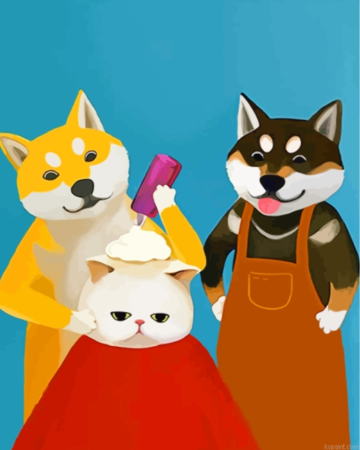 Aesthetic Barber Painting By Numberss.png