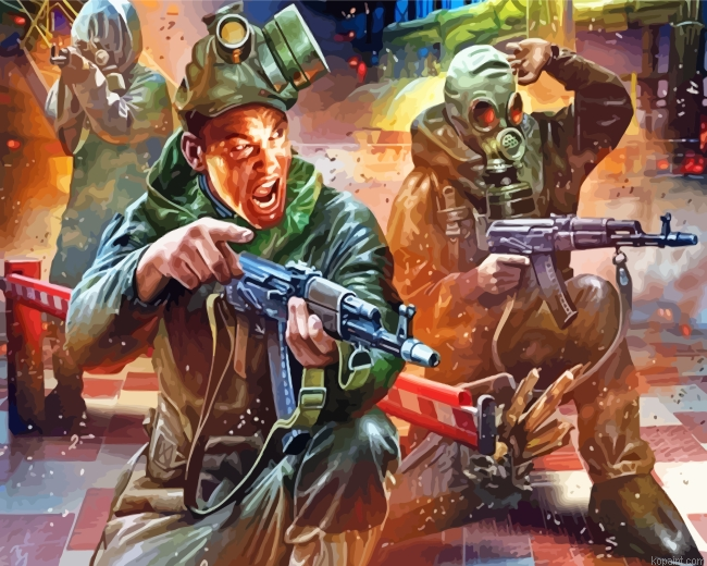 Aesthetic Battle Scene Painting By Numberss.png