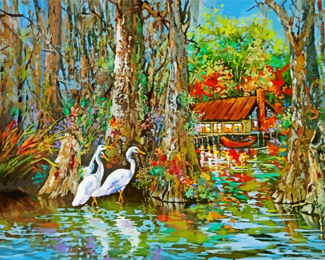 Aesthetic Bayou Painting By Numberss.png