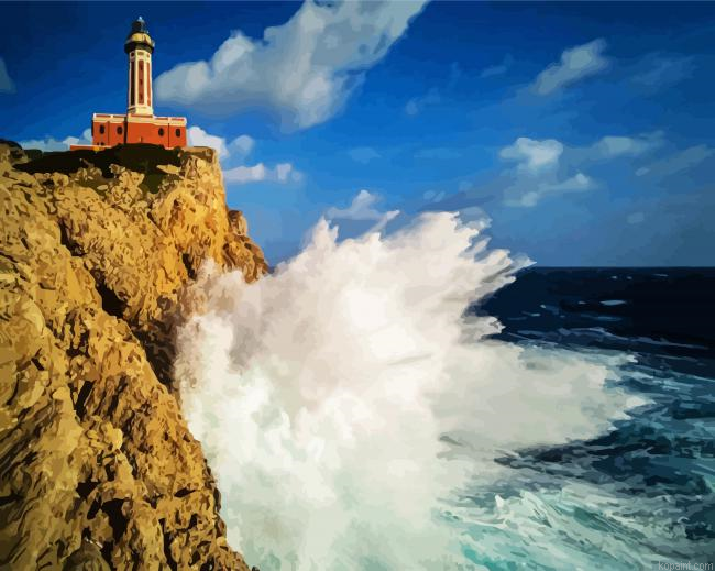Aesthetic Blue Faro Di Punta Carena Painting By Numberss.png