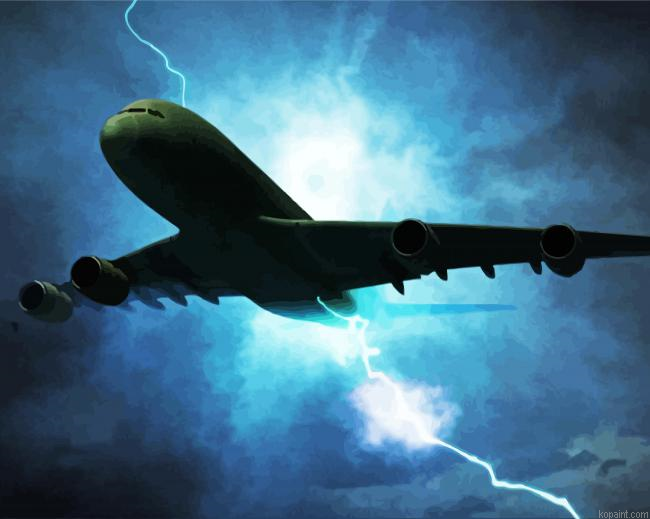 Aesthetic Blue Storms In Flight Painting By Numberss.png