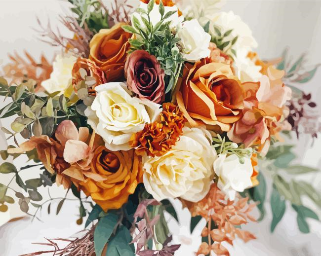 Aesthetic Boho Bouquet Painting By Numberss.png