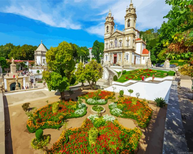Aesthetic Bom Jesus Do Monte Braga Painting By Numberss.png