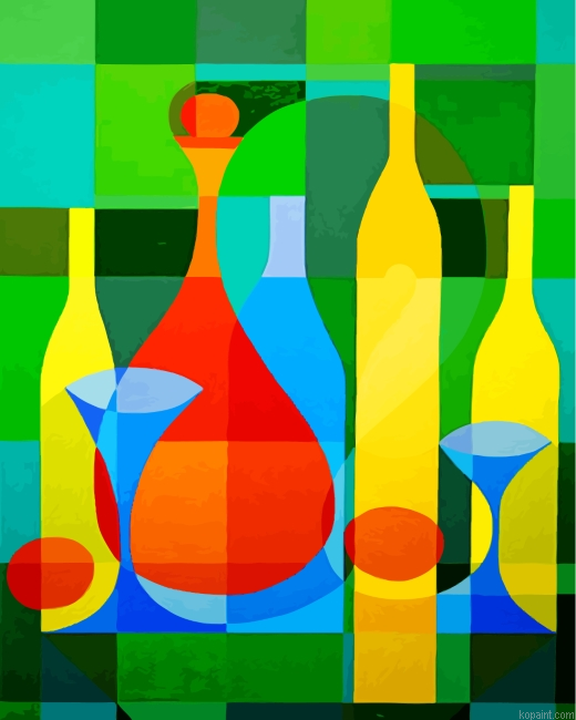 Aesthetic Bottles Painting By Numberss.png