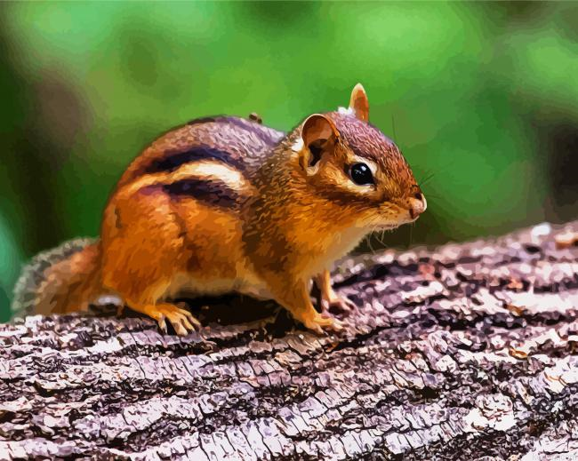 Aesthetic Brown Chipmunk Painting By Numberss.png