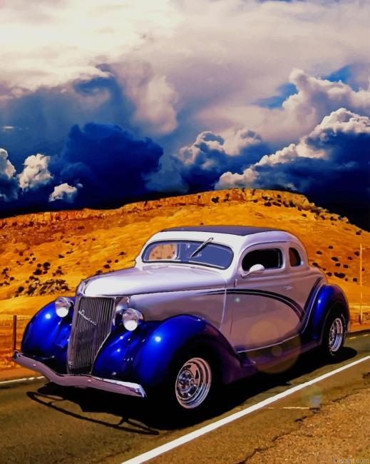 Aesthetic Car New Painting By Numberss.png