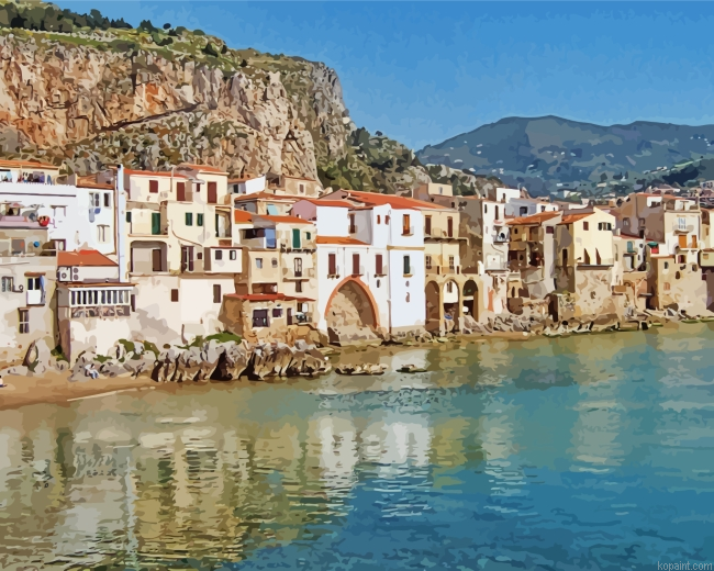 Aesthetic Cefalu Painting By Numberss.png