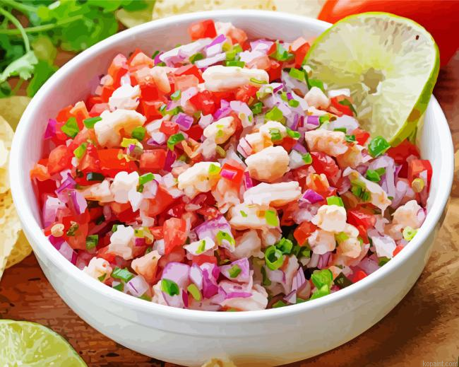 Aesthetic Ceviche Dish Painting By Numberss.png