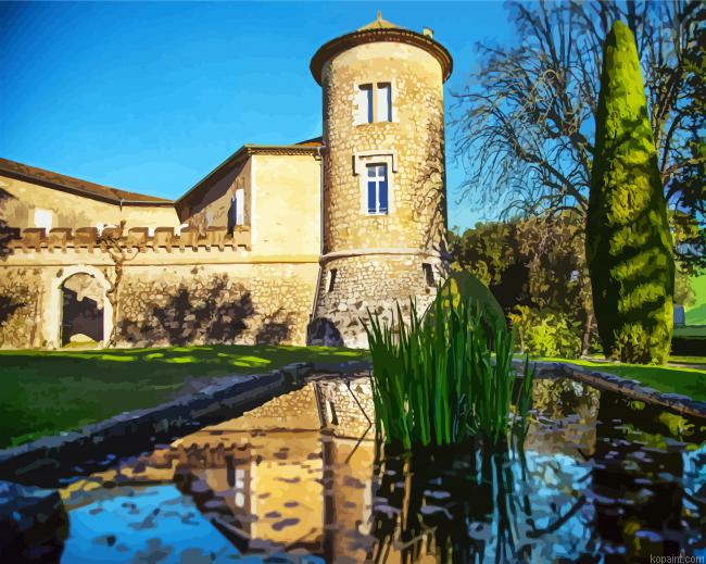 Aesthetic Chateau De Mouans Sartoux Cannes Painting By Numberss.png