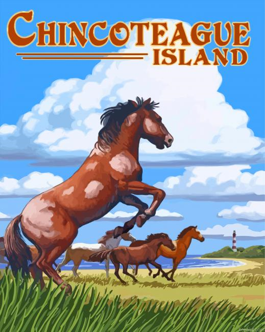 Aesthetic Chincoteague Island Poster Painting By Numberss.png