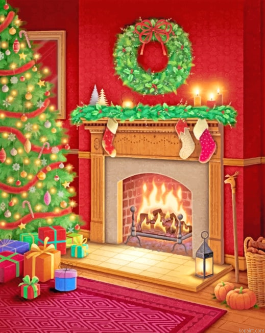 Aesthetic Christmas Painting By Numberss.png
