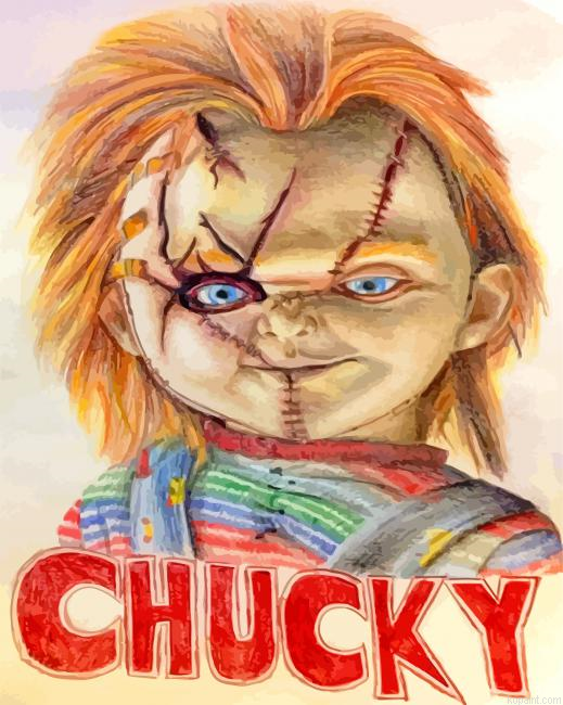 Aesthetic Chucky Painting By Numberss.png