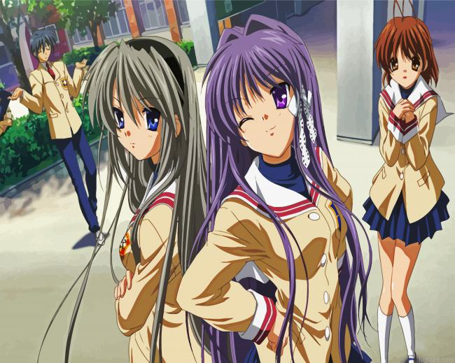 Aesthetic Clannad Anime Painting By Numberss.png