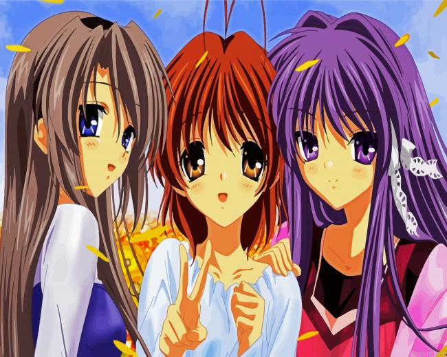 Aesthetic Clannad Manga Anime Painting By Numberss.png