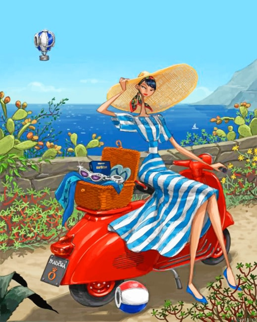 Aesthetic Classy Woman Illustrations Painting By Numberss.png