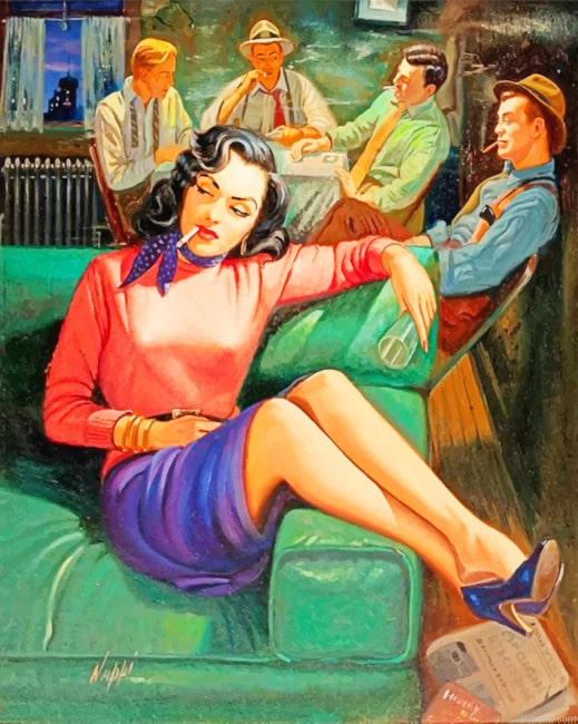 Aesthetic Classy Woman With Men New Painting By Numberss.png