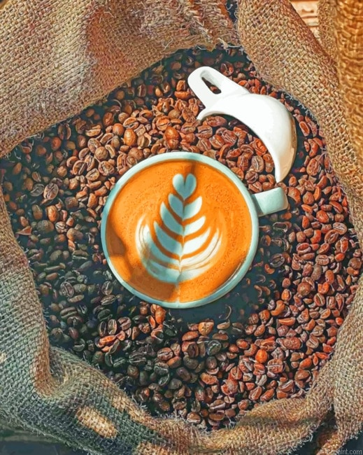 Aesthetic Coffee Drinks Painting By Numberss.png